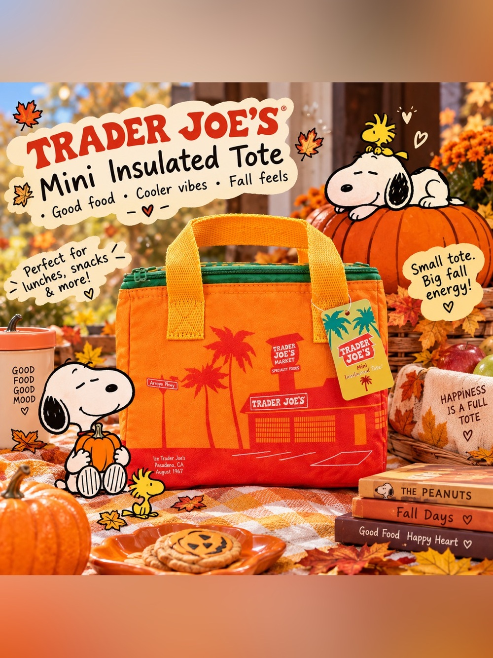 Trader Joe’s Insulated Cooler Bag – orange